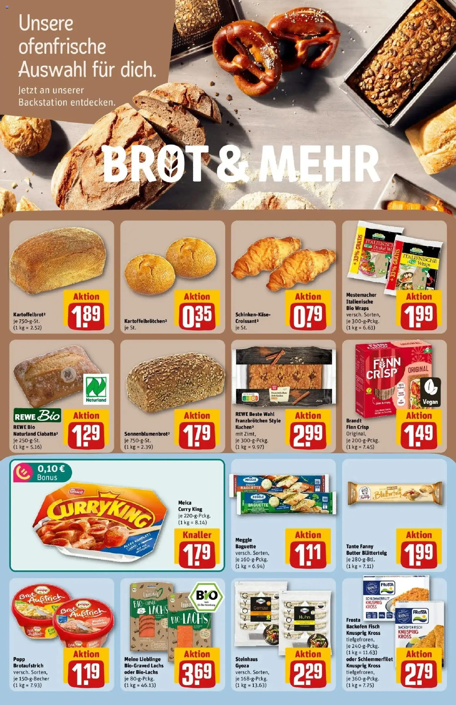 REWE Prospekt ab 24.08.2026 zum Blättern » Angebote | Seite: 12 | Produkte: Butter, Baguette, Meica, Backofen