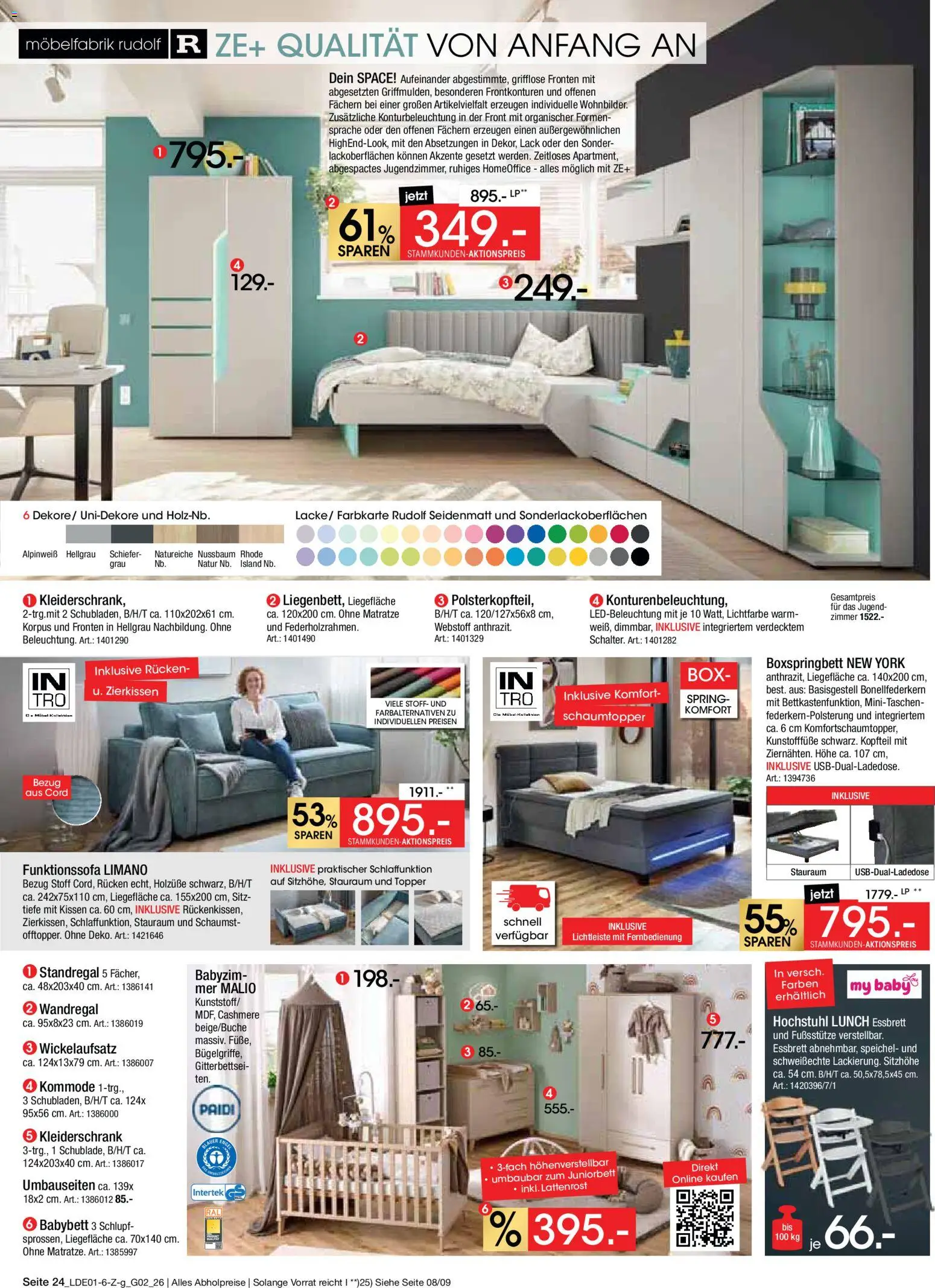 Zurbrüggen Große Marken-Sensation – gültig ab 31.01.2026 | Seite: 26 | Produkte: Matratze, Kleiderschrank, Boxspringbett, Babybett