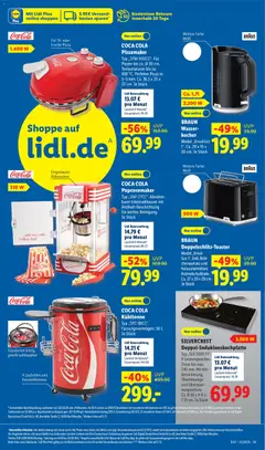 Náhled letáku Lidl Německo leták od 15.06.2026 | Strana: 43 | Produkty: Pizza, Telefon, Coca cola, Cola