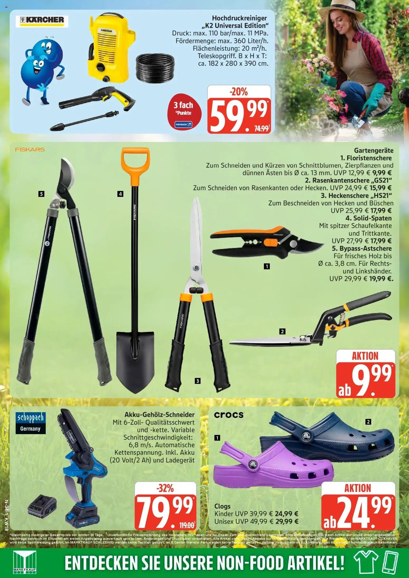 Marktkauf Prospekt Neuenkirchen	 – gültig ab 27.04.2026 | Seite: 34 | Produkte: Hochdruckreiniger, Ladegerät