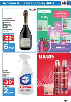 Anteprima del volantino Carrefour volantino Iper - Punti Sprint Payback valido a partire dal 23/10/2026 | Pagina: 19 | Prodotti: Spray disinfettante, Detergente, Prosecco, Accappatoio