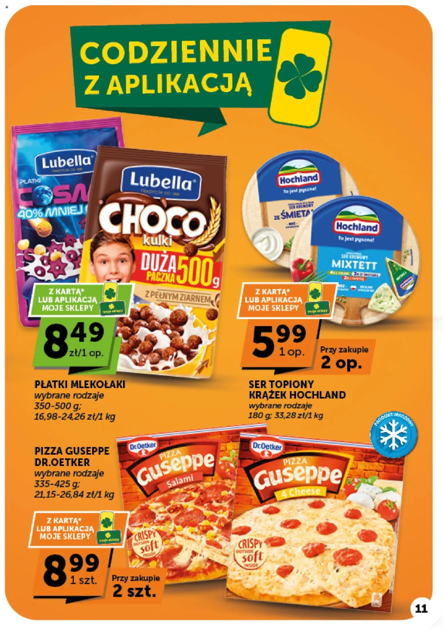 Euro Sklep gazetka od 01.10.2026 | Strona: 11 | Produkty: Pizza guseppe, Ser, Salami, Pizza