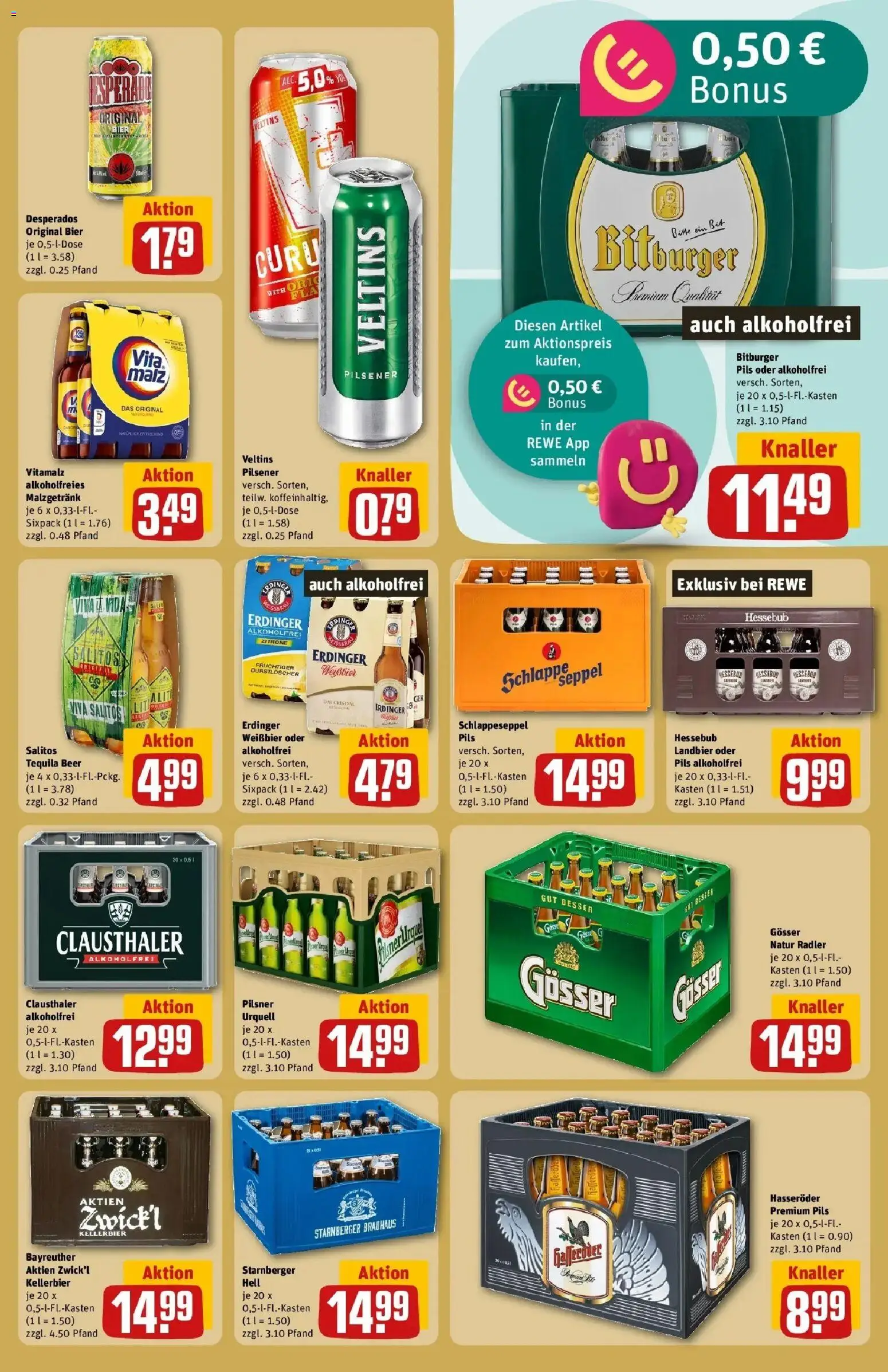 REWE Prospekt ab 05.10.2026 zum Blättern » Angebote | Seite: 27 | Produkte: Durstloscher, Weißbier, Pils, Tequila