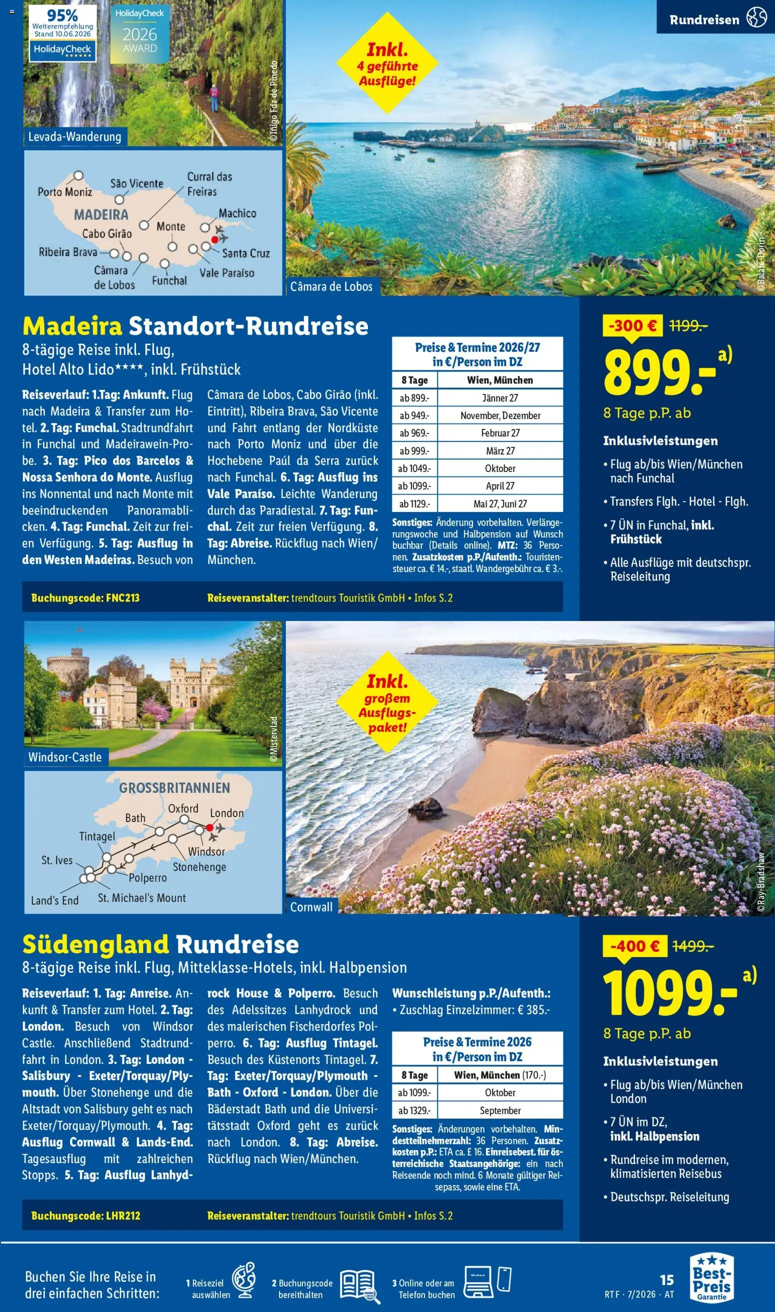 Lidl Juli/August Reise - Highlights gültig ab 15.07.2026 | Seite: 15 | Produkte: Rock, Telefon
