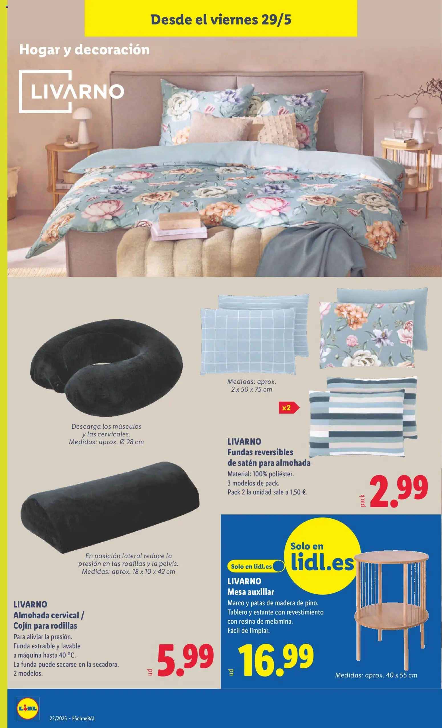 Lidl folleto de bazar │ válido desde el 25.05.2026 | Página: 30 | Productos: Funda, Almohada, Cojín, Estante