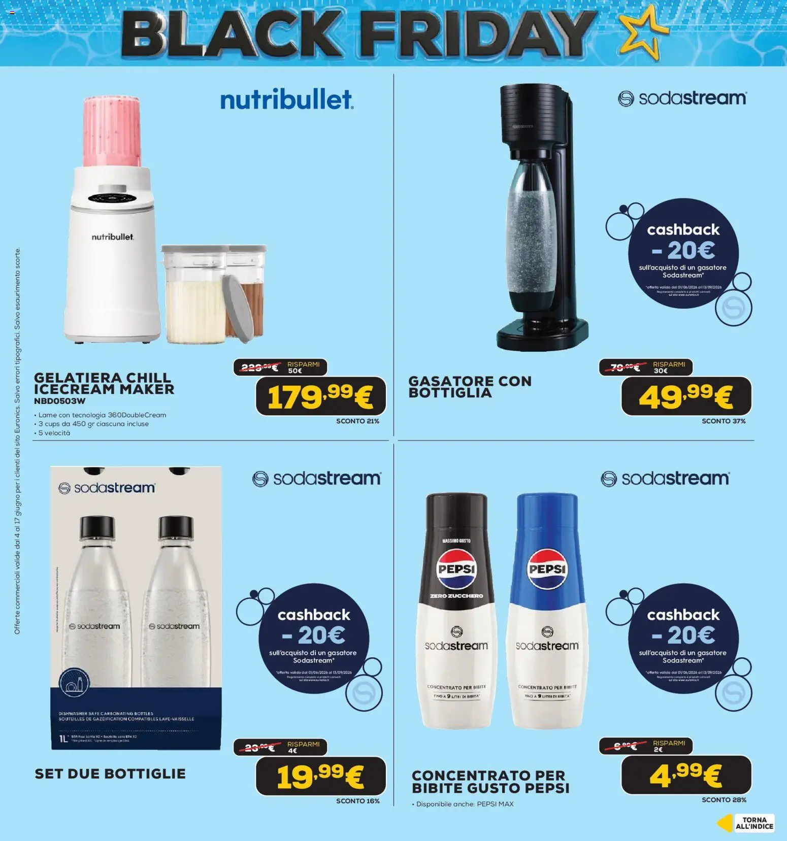 Volantino Euronics del 04.06.2026 | Pagina: 37 | Prodotti: Zucchero, Bibite, Pepsi, Bottiglia