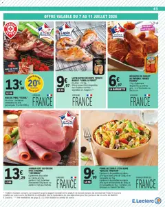 E.Leclerc - Prévisualisation de E.Leclerc catalogue valide à partir de 07/07/2026 | Page: 45 | Produits: Salade, Lapin, Jambon, Porc