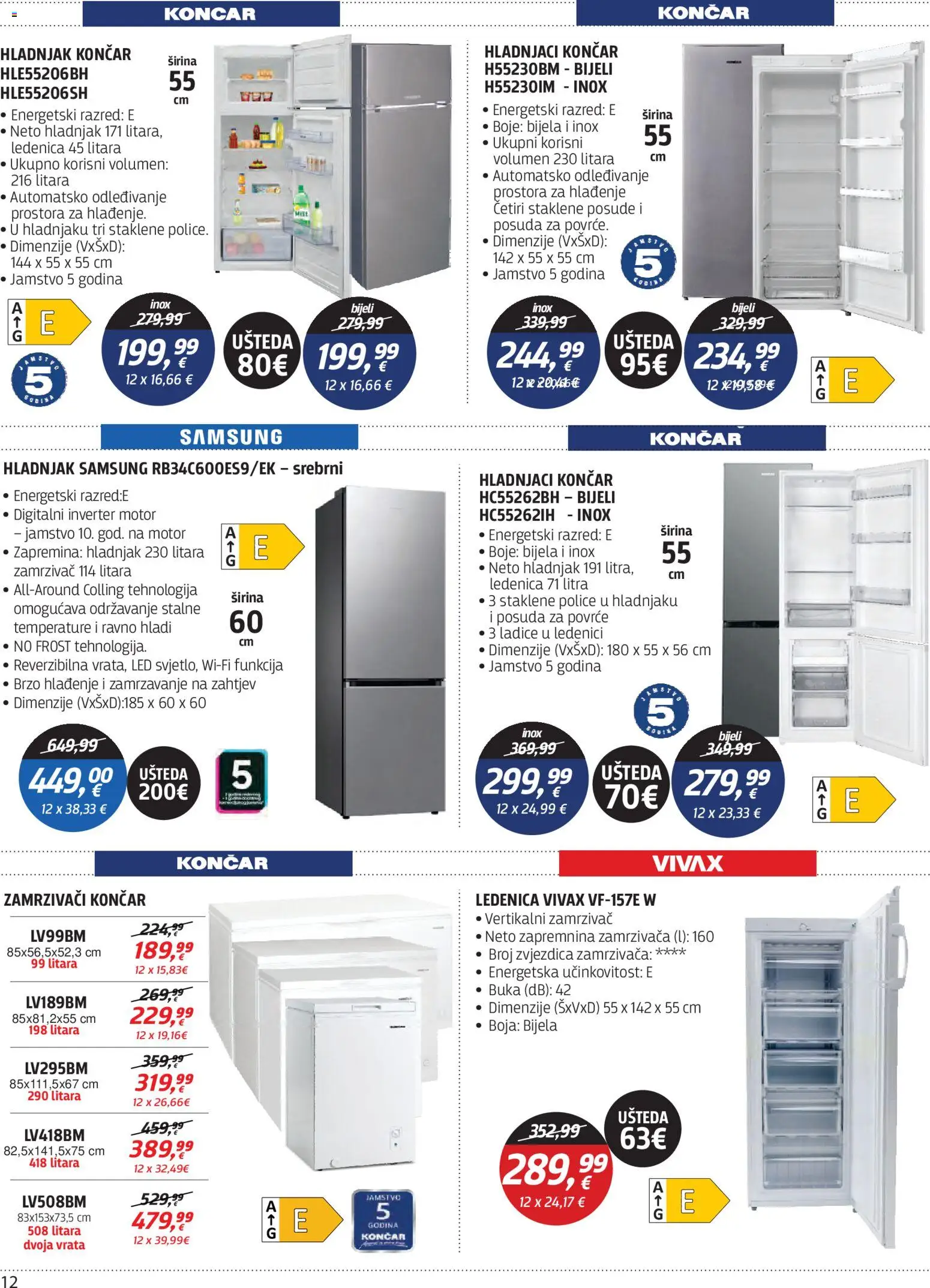 Centar Tehnike katalog | vrijedi od 06.07.2026 | Stranica: 12 | Proizvodi: Vrata, Povrće, Hladnjak, Zamrzivač