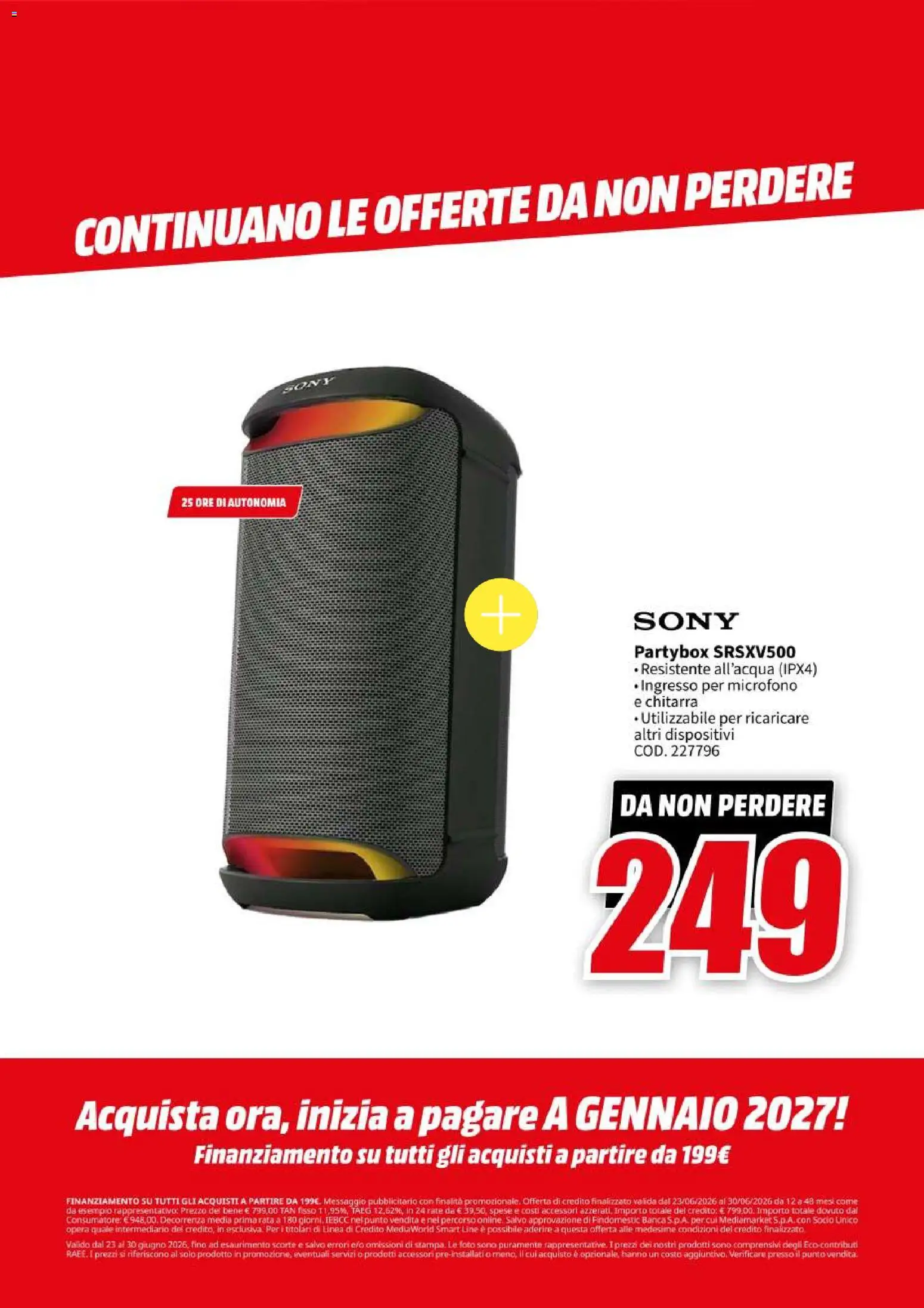 Volantino Media World del 23/06/2026 | Pagina: 11 | Prodotti: Microfono