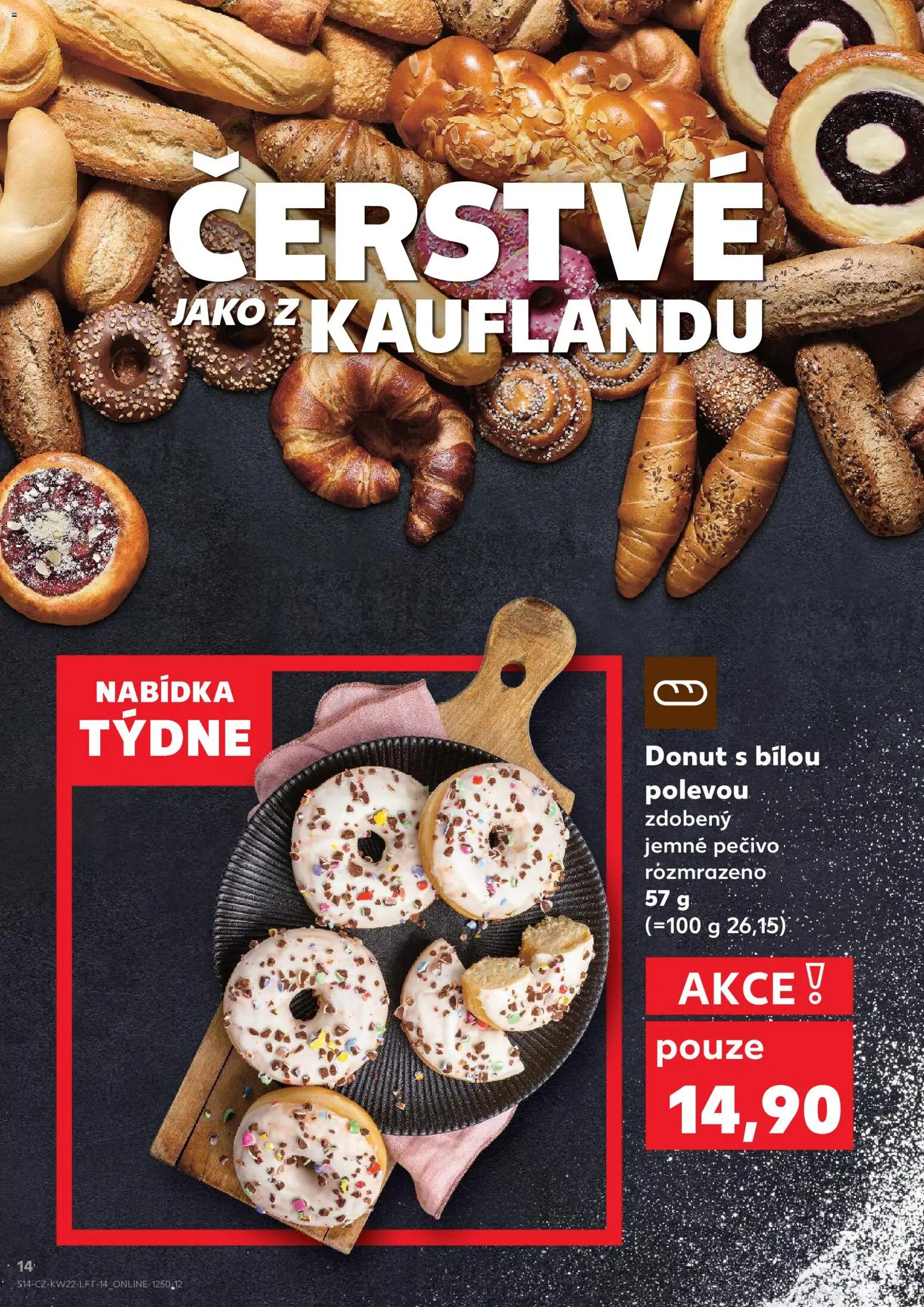 Kaufland leták od 27.05.2026 | Strana: 14 | Produkty: Donut, Pečivo