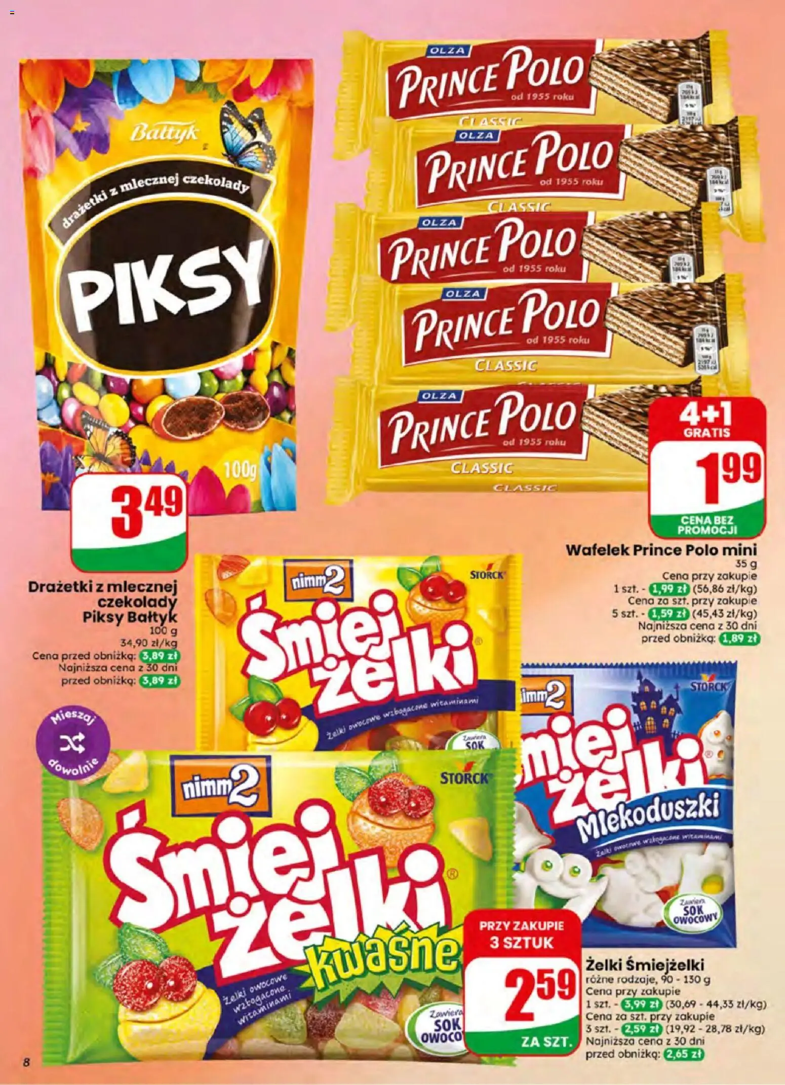 Dino gazetka od 01.07.2026 | Strona: 8 | Produkty: Czekolady, Żelki