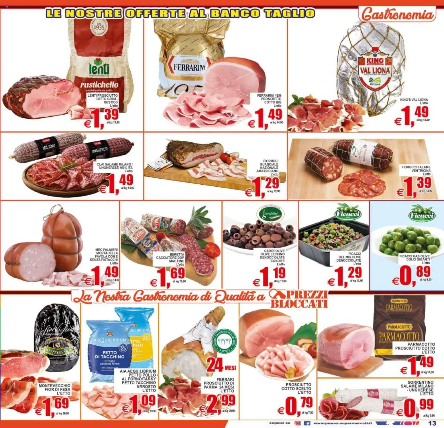 Volantino Pewex del 12/08/2026 | Pagina: 13 | Prodotti: Arrosto, Pollo, Taglio, Mortadella