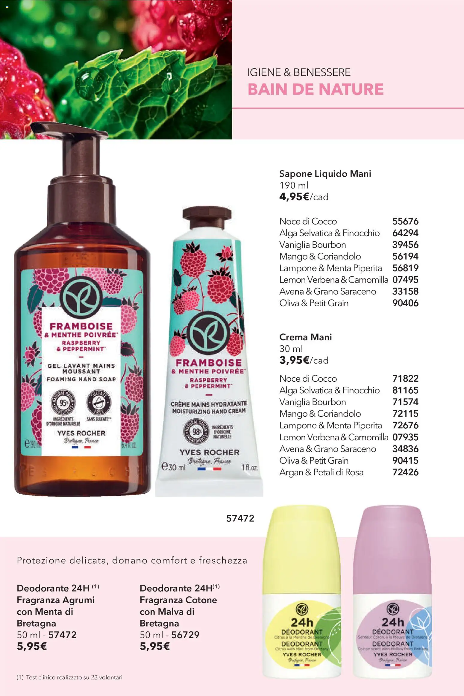 Volantino Yves Rocher del 04.06.2026 | Pagina: 56 | Prodotti: Deodorante, Bourbon, Agrumi, Cocco