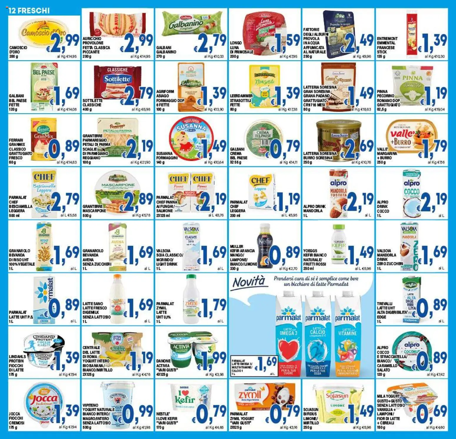 Volantino DEM del 21/08/2026 | Pagina: 12 | Prodotti: Panna, Cocco, Provola, Parmigiano
