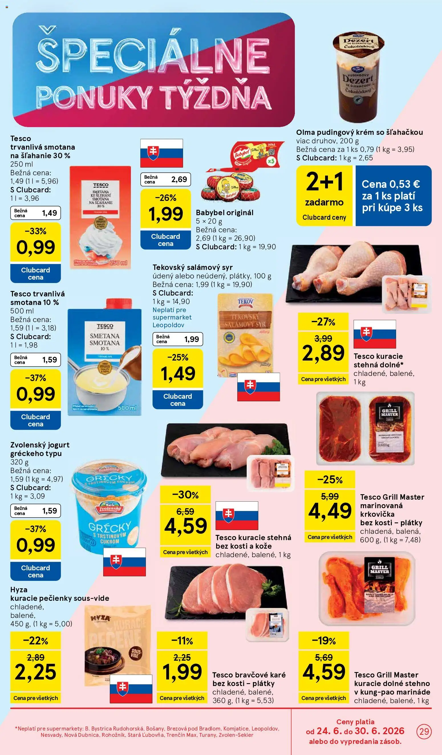 Nové Tesco akcie – leták je platný od 24.06.2026 | Strana: 29