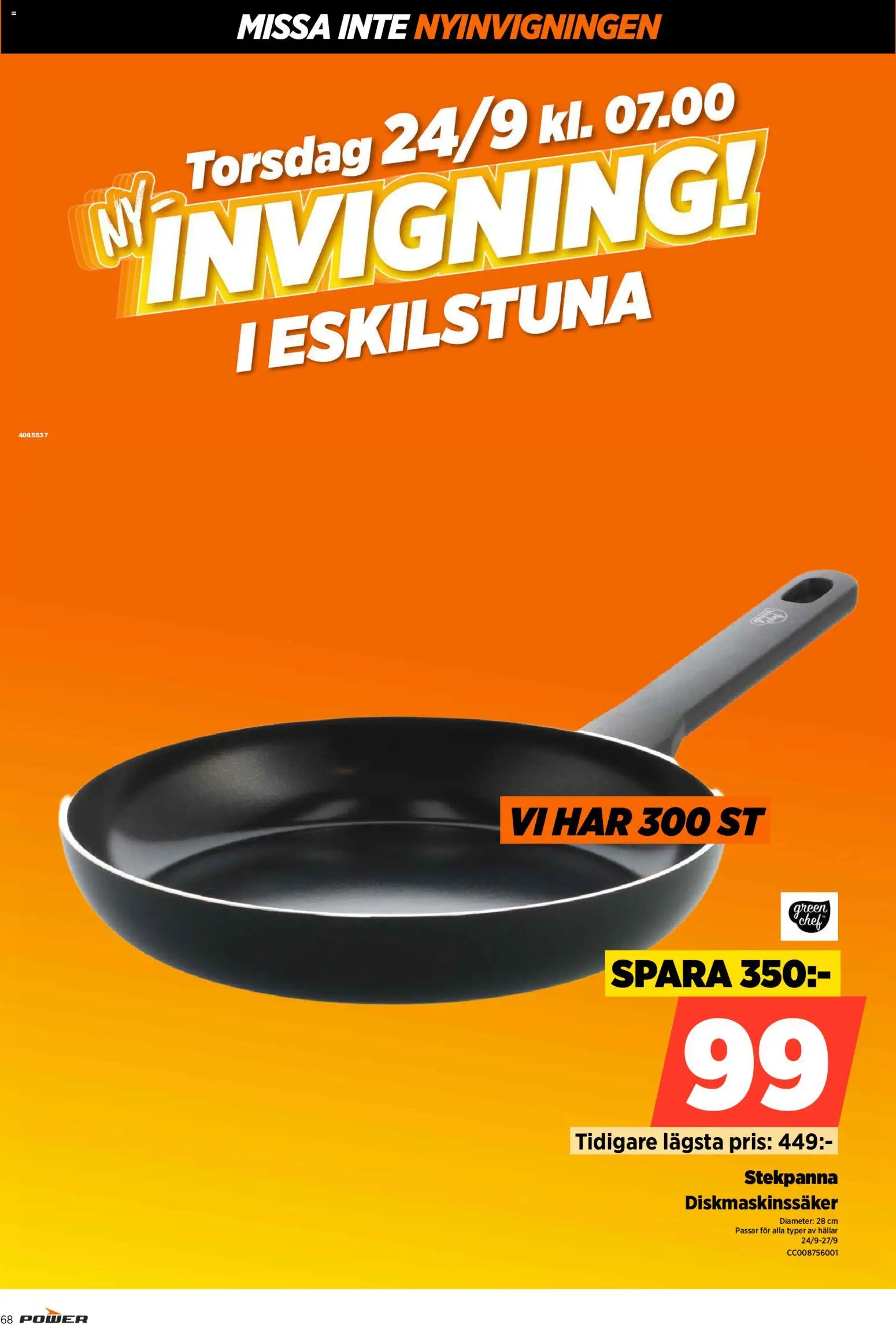 Power reklamblad aktuell från 24/09/2026 | Sida: 68 | Produkter: Stekpanna