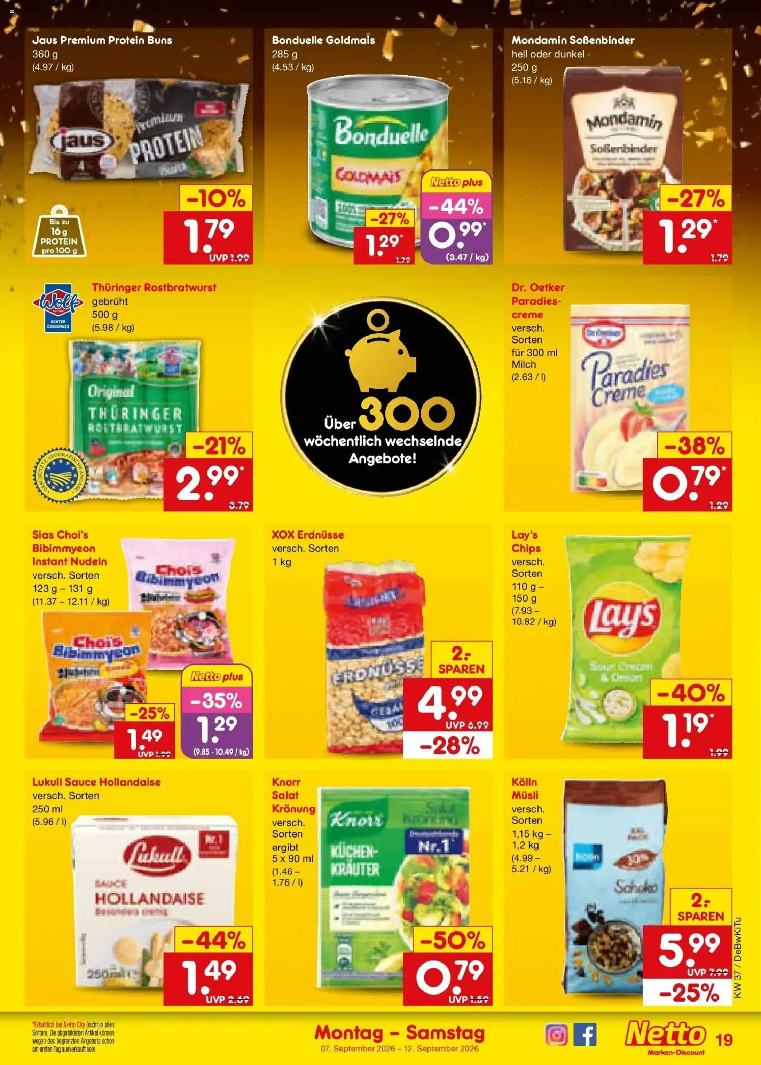 Netto Marken-Discount Prospekt Bad Friedrichshall – gültig ab 07.09.2026 | Seite: 27 | Produkte: Kolln, Knorr, Creme, Kuchen