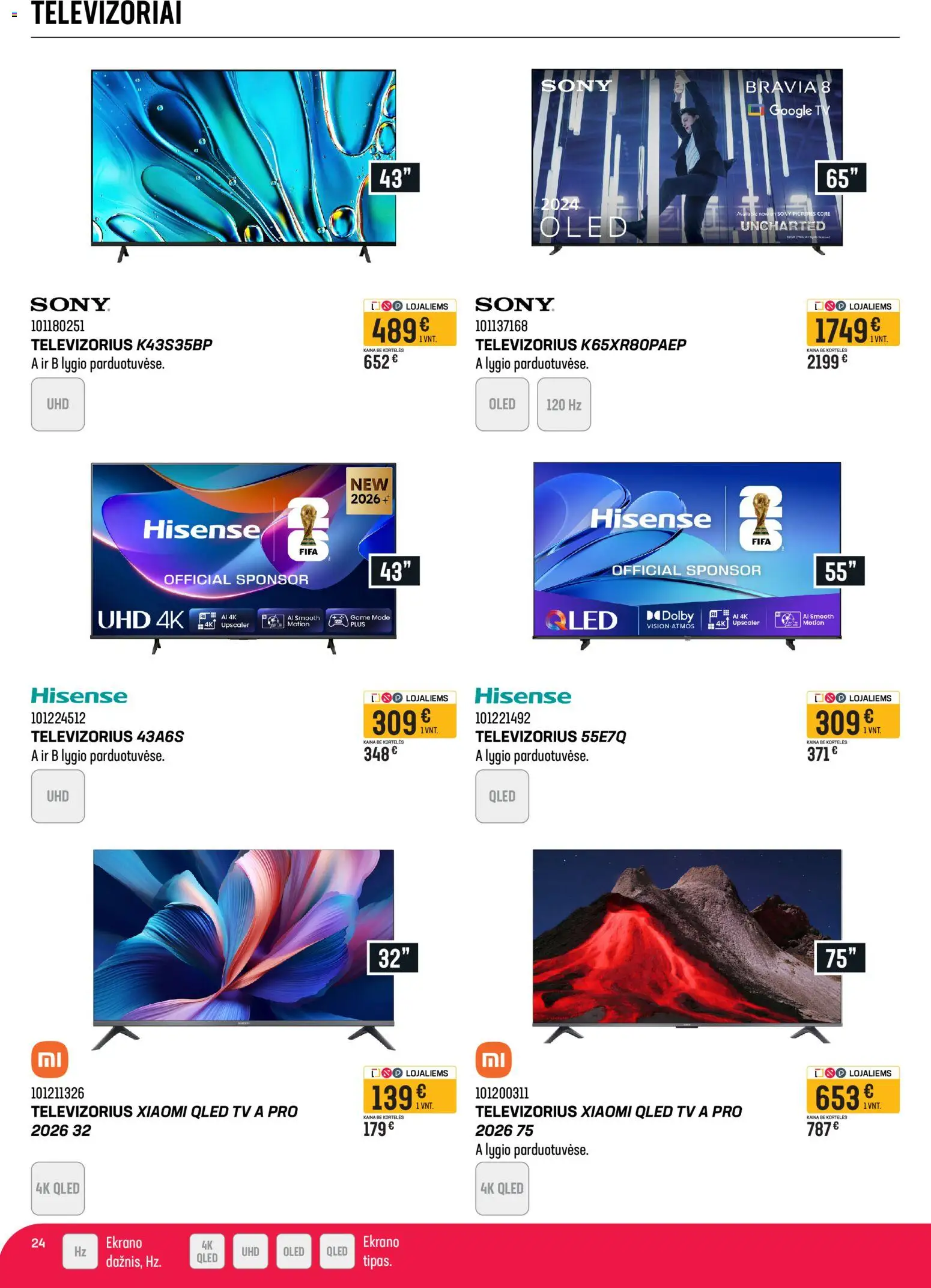 Senukai akcijos nuo 03.06.2026 | Puslapis: 24 | Prekių: Tv, Televizorius