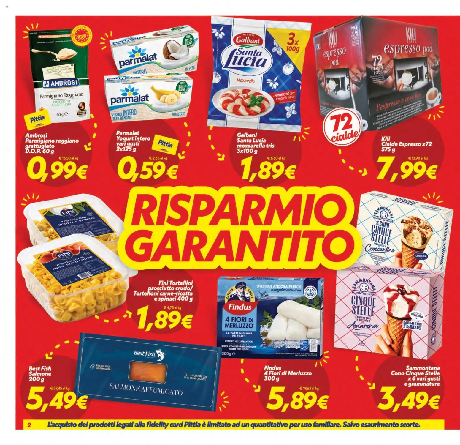Volantino SuperConveniente del 01/09/2026 | Pagina: 2 | Prodotti: Prosciutto Crudo, Merluzzo, Tortelloni, Cialde