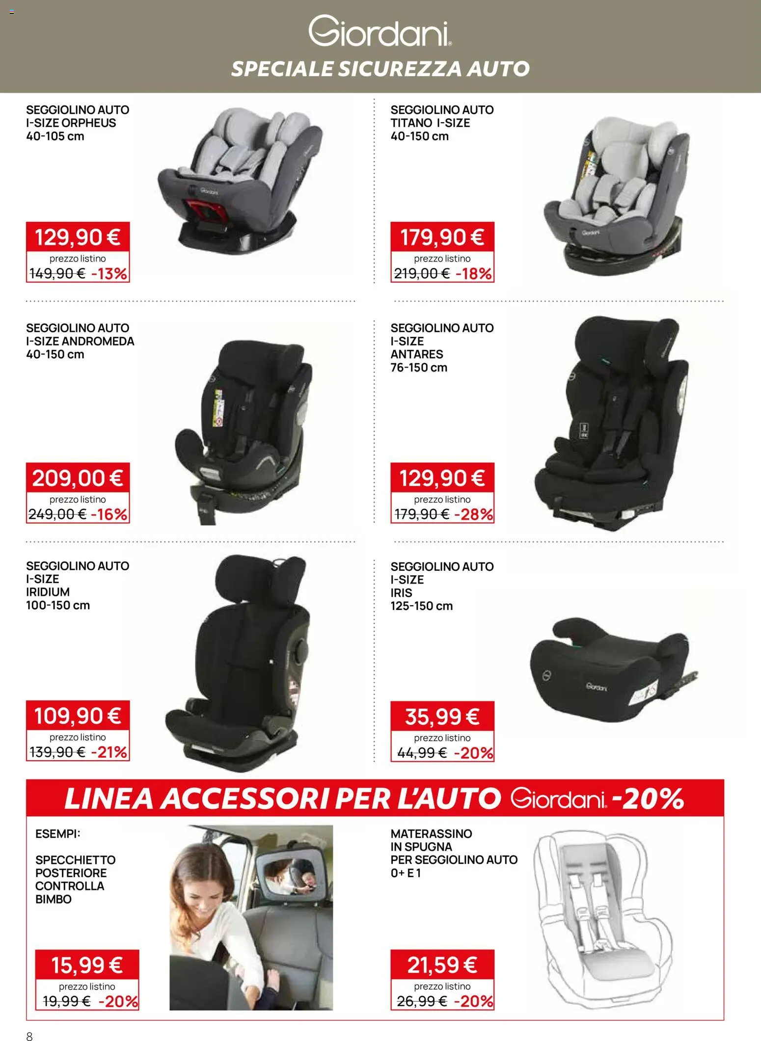 Volantino Prenatal del 20/08/2026 | Pagina: 8 | Prodotti: Baby monitor, Video, Materasso, Decorazione