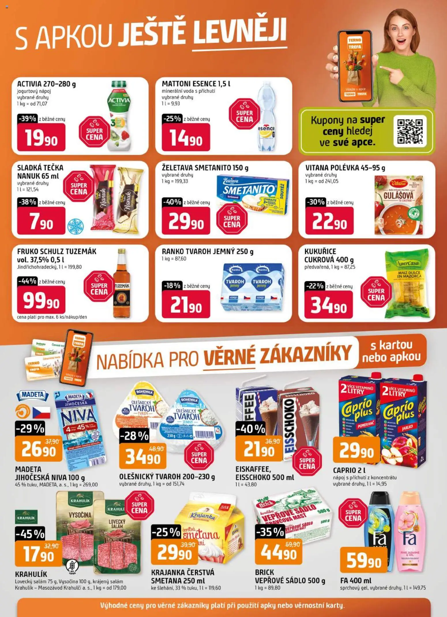 Trefa leták - Nabídka pro věrné zákazníky od 10.06.2026 | Strana: 1 | Produkty: Mattoni, Jogurtový nápoj, Minerální voda, Mattoni Esence