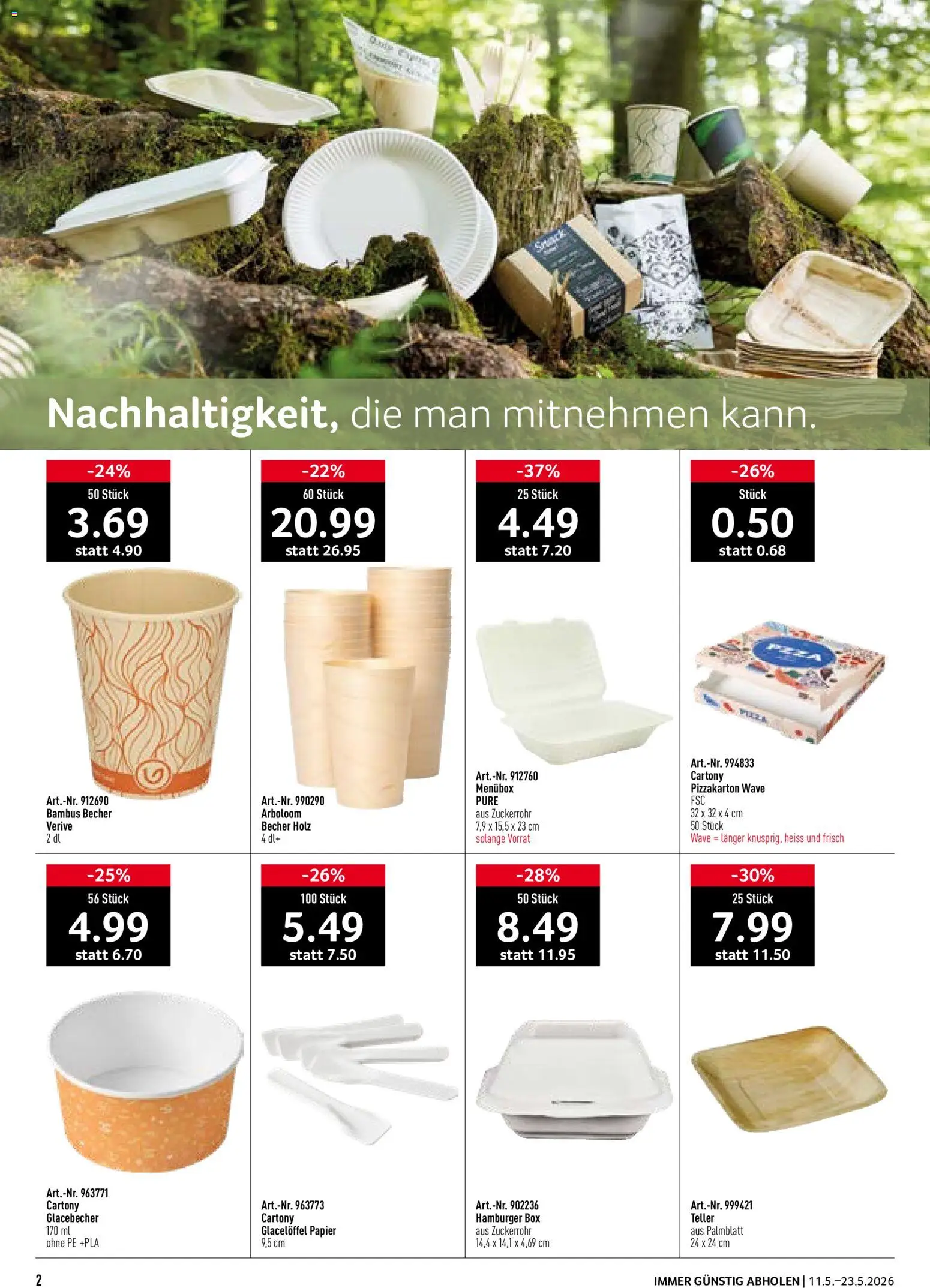 Prodega aktionen To Go Bedarf – gültig ab 11.05.2026 | Seite: 2 | Produkte: Box