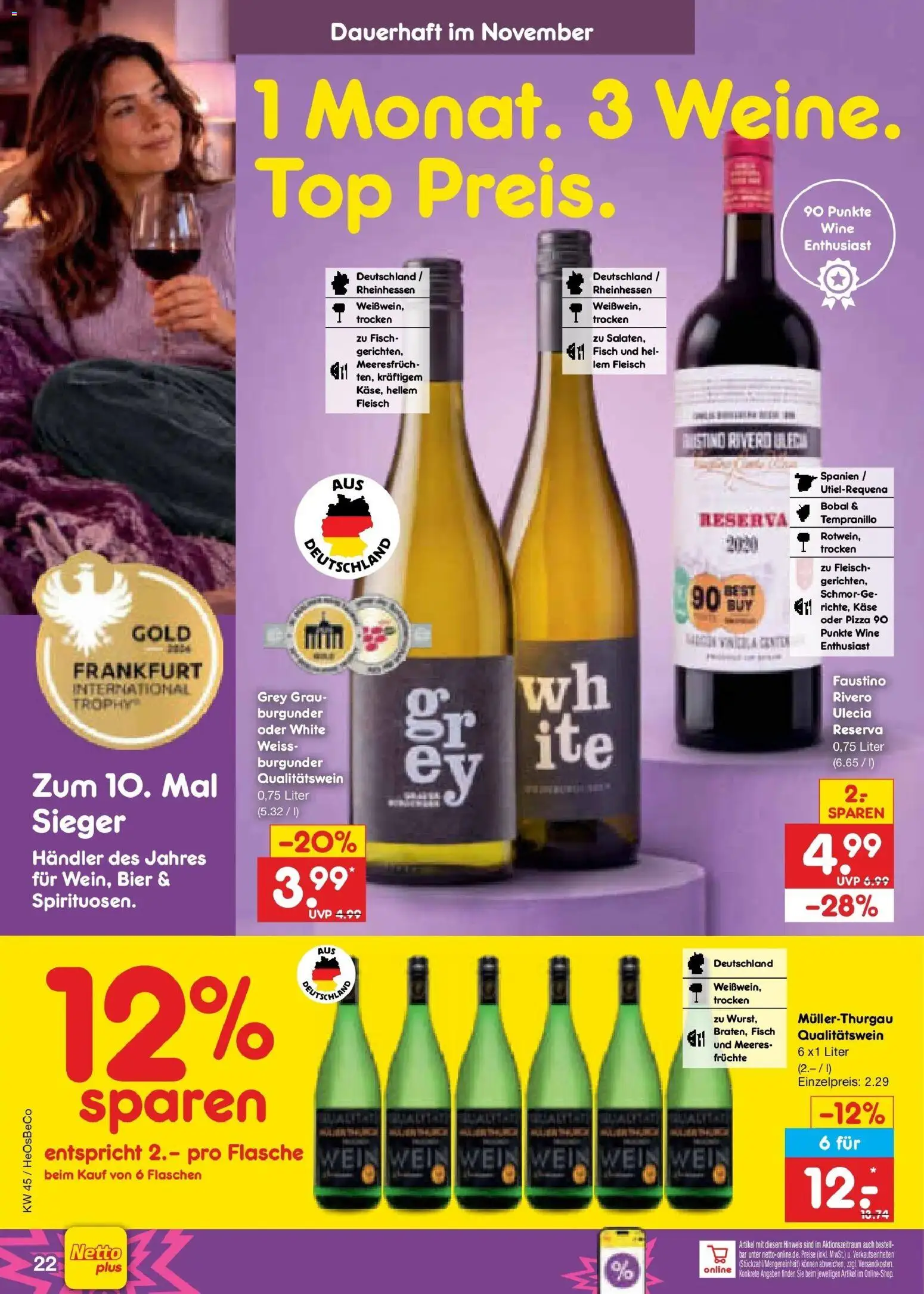 Netto Marken-Discount Prospekt Berlin-Prenzlauer Berg (ab 02.11.2026) » Angebote | Seite: 32 | Produkte: Top, Bier, Pizza, Wein