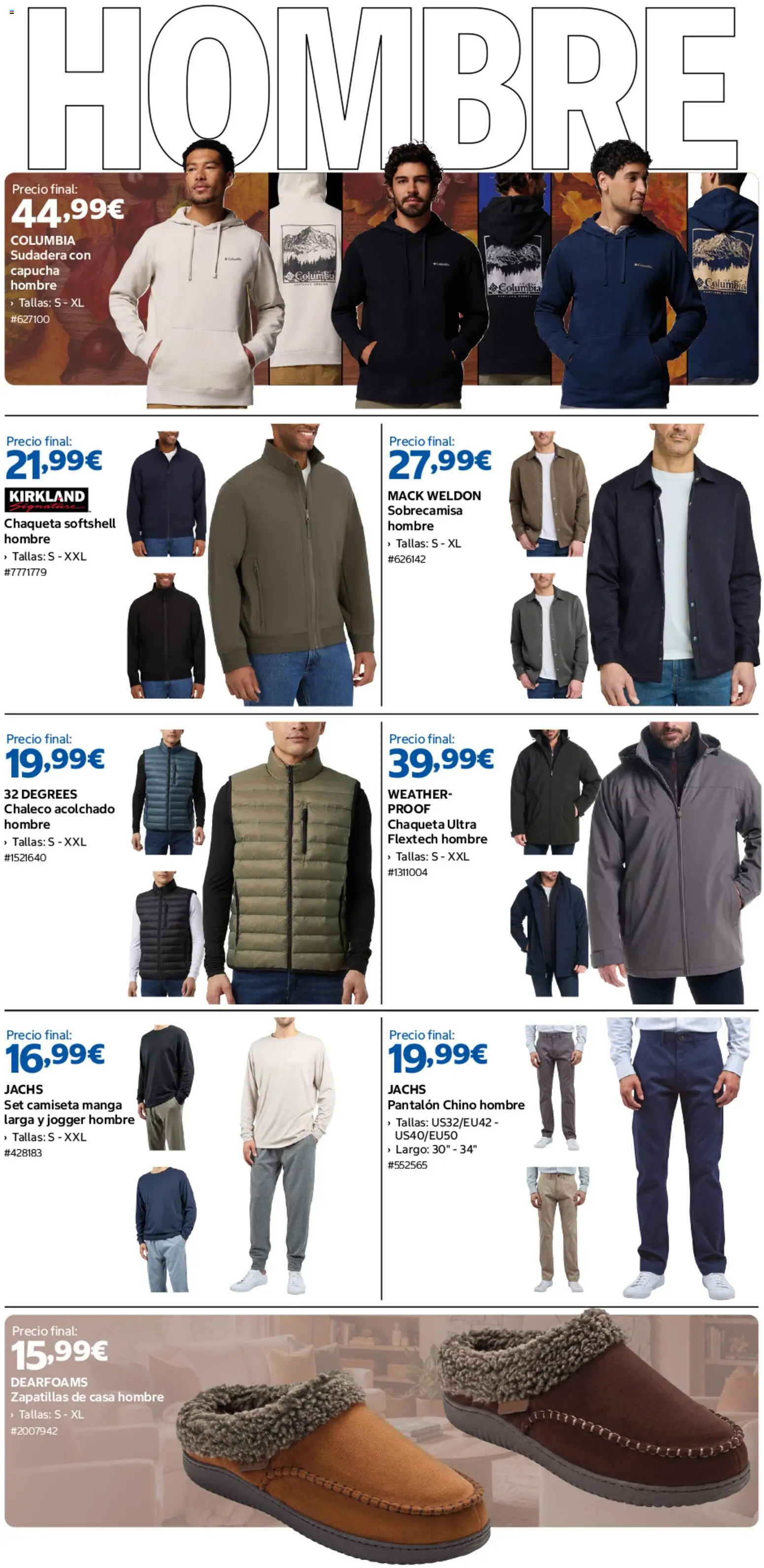 Costco catálogo Otoňo │ válido desde el 14/09/2026 | Página: 4 | Productos: Sudadera, Chaleco, Chaqueta, Zapatillas