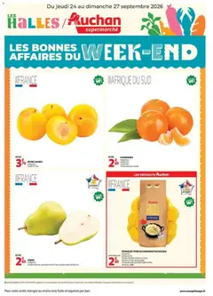 Auchan - Prévisualisation de Auchan les bons plans du week-end dans votre super valide à partir de 24/09/2026