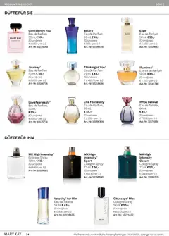 Mary Kay Katalog ab 15.04.2026 gültig | Seite: 34 | Produkte: Toilette, Parfüm, Eau de Toilette, Eau de Parfum