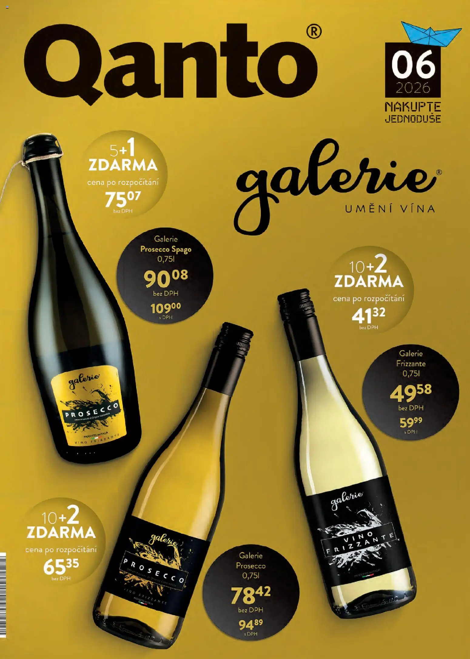 Astur & Qanto leták - Velkoobchod 06/2026 od 01.06.2026 | Strana: 1 | Produkty: Prosecco, Víno, Frizzante