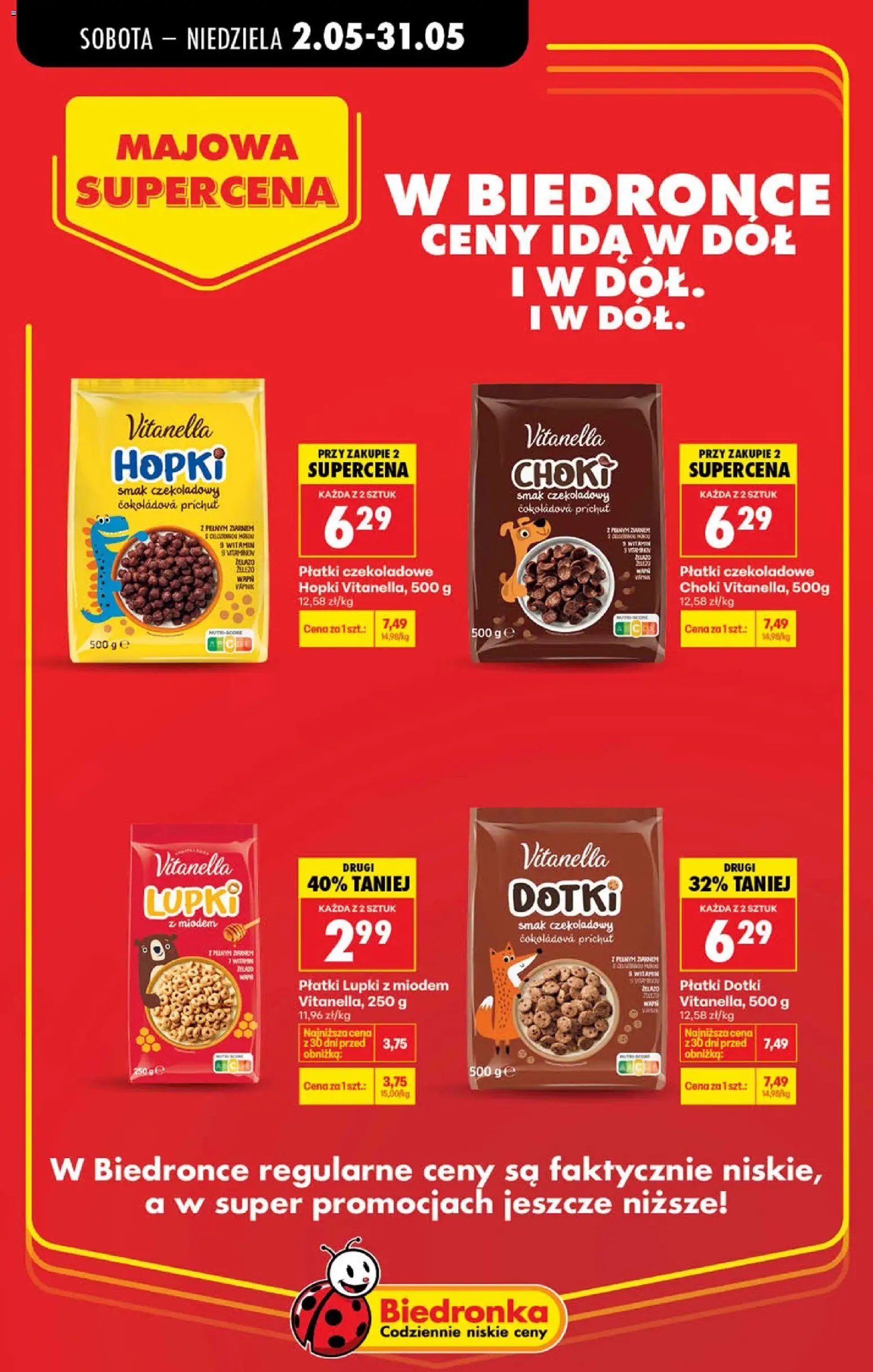 Biedronka gazetka - Majowa supercena od 02.05.2026 | Strona: 19 | Produkty: Żelazo, Płatki