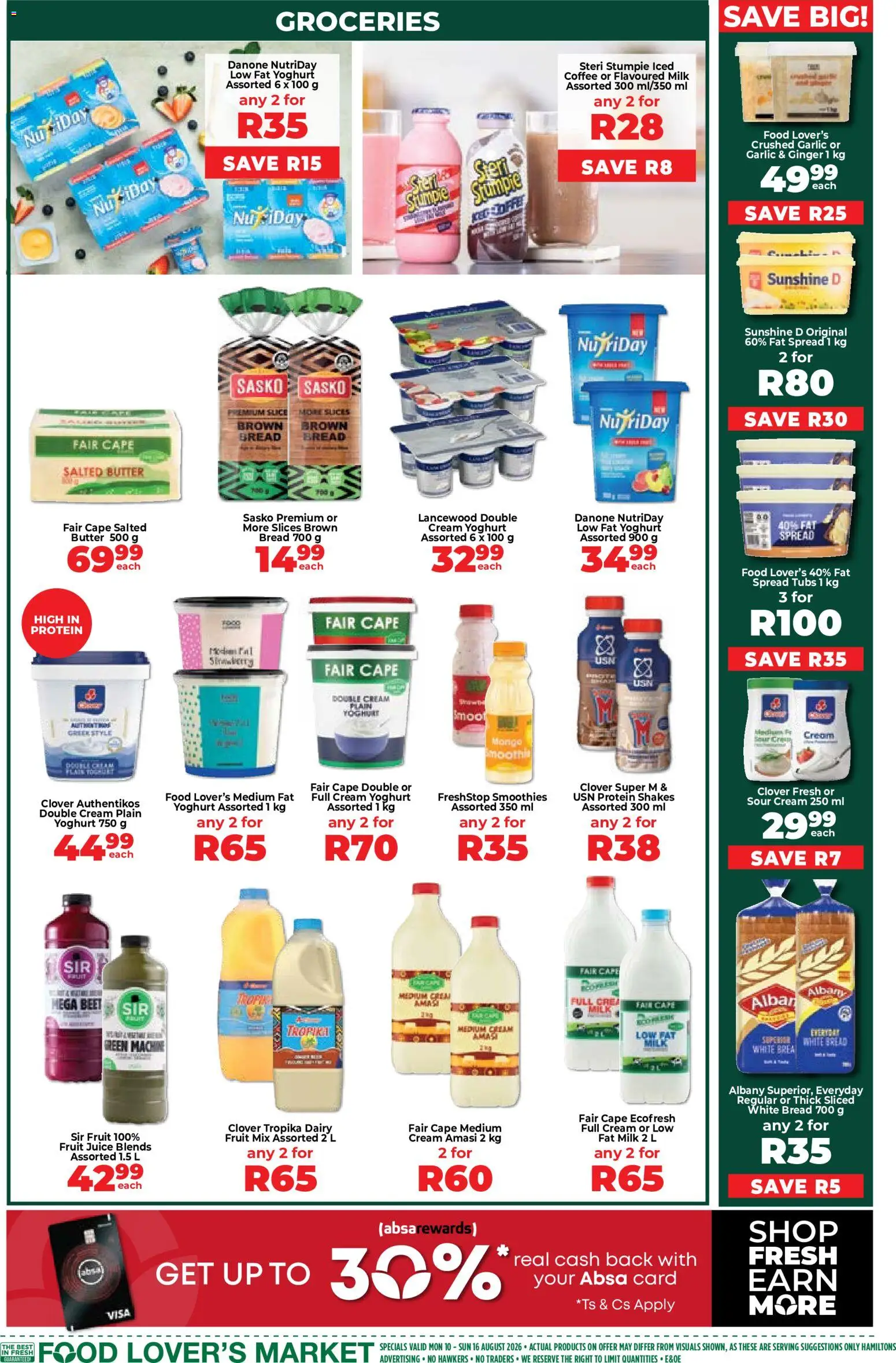 New Food Lover's Market catalogue – valid from 10/08/2026 | Page: 4 | Products: Spread, Coffee, Cream, Fat spread