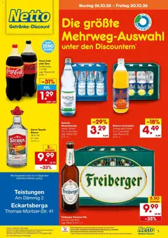 Netto Marken-Discount Prospekt Eckartsberga ab 26.10.2026 gültig