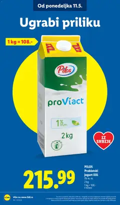 Kefir 2,8%, Kefir 2,8% - pregled Lidl kataloga - važi od 07.05.2026 | Strana: 20