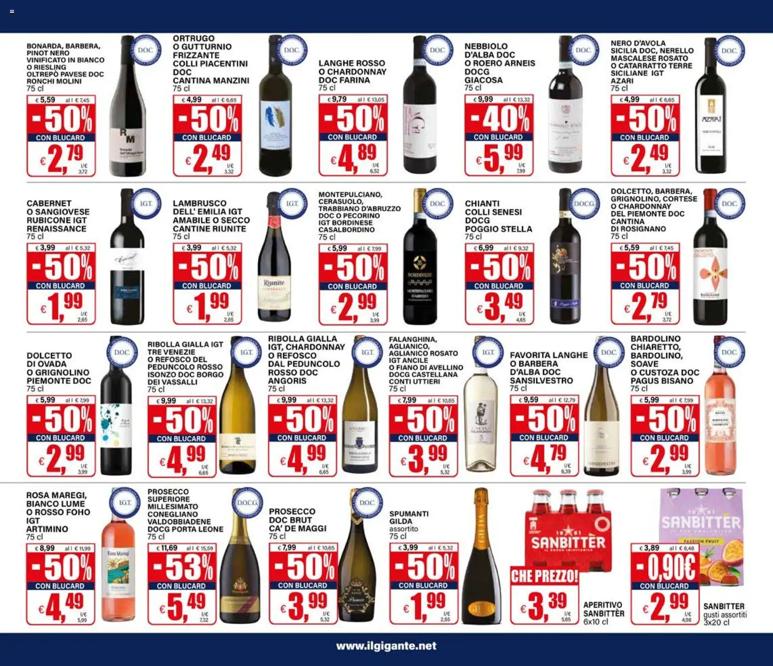 Volantino Il Gigante del 30/07/2026 | Pagina: 25 | Prodotti: Prosecco, Farina, Pecorino, Aperitivo