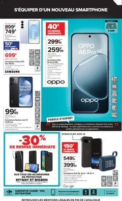 Carrefour - Prévisualisation de Smartphone Pixel 9A black + JBL Go 4, Processeur google Tensor G4 • Octa core cadencé à 2,6GHz • Batterie de 5100mAh valide à partir de 25/08/2026 | Page: 16 | Produits: Smartphone, Appareil photo, JBL, Batterie