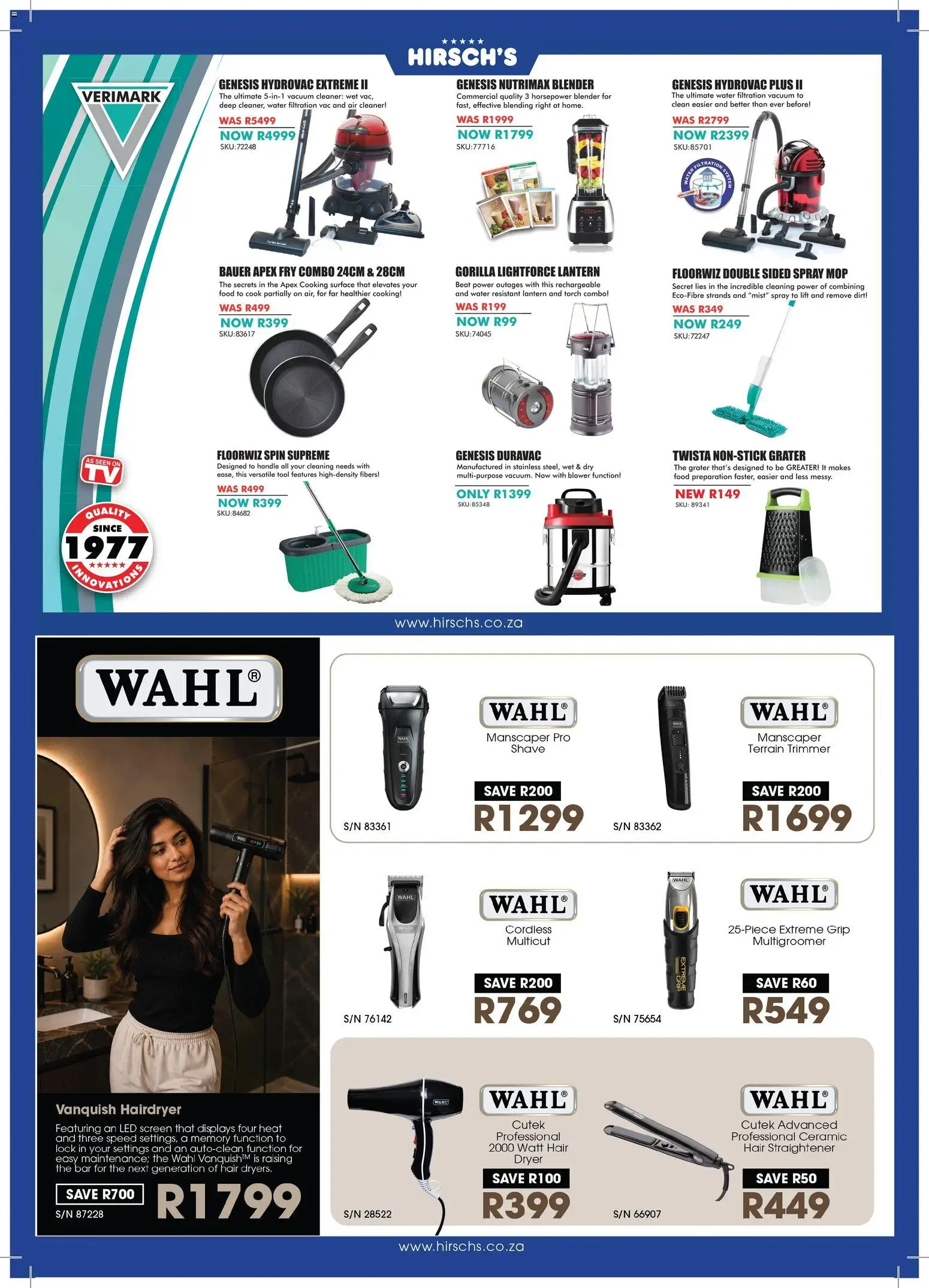 New Hirsch's catalogue – valid from 21/08/2026 | Page: 41 | Products: Lantern, Blender, Mop, Water