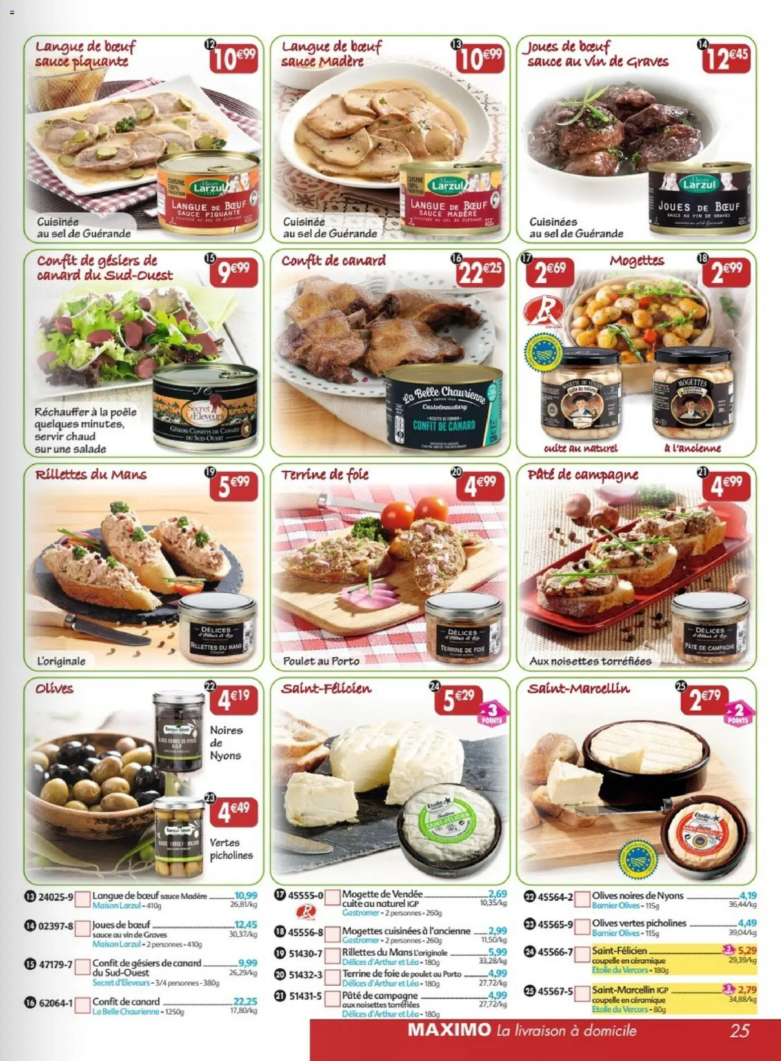 {H1} | Page: 25 | Produits: Olives, Poêle, Noisettes, Sel