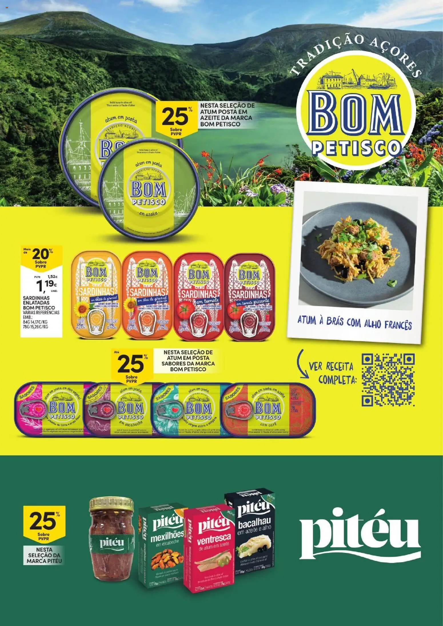 Continente - Açores Folheto Quinzenal │ válido de 23/07/2026 | Página: 17 | Produtos: Azeite, Bacalhau, Alho francês, Óleo