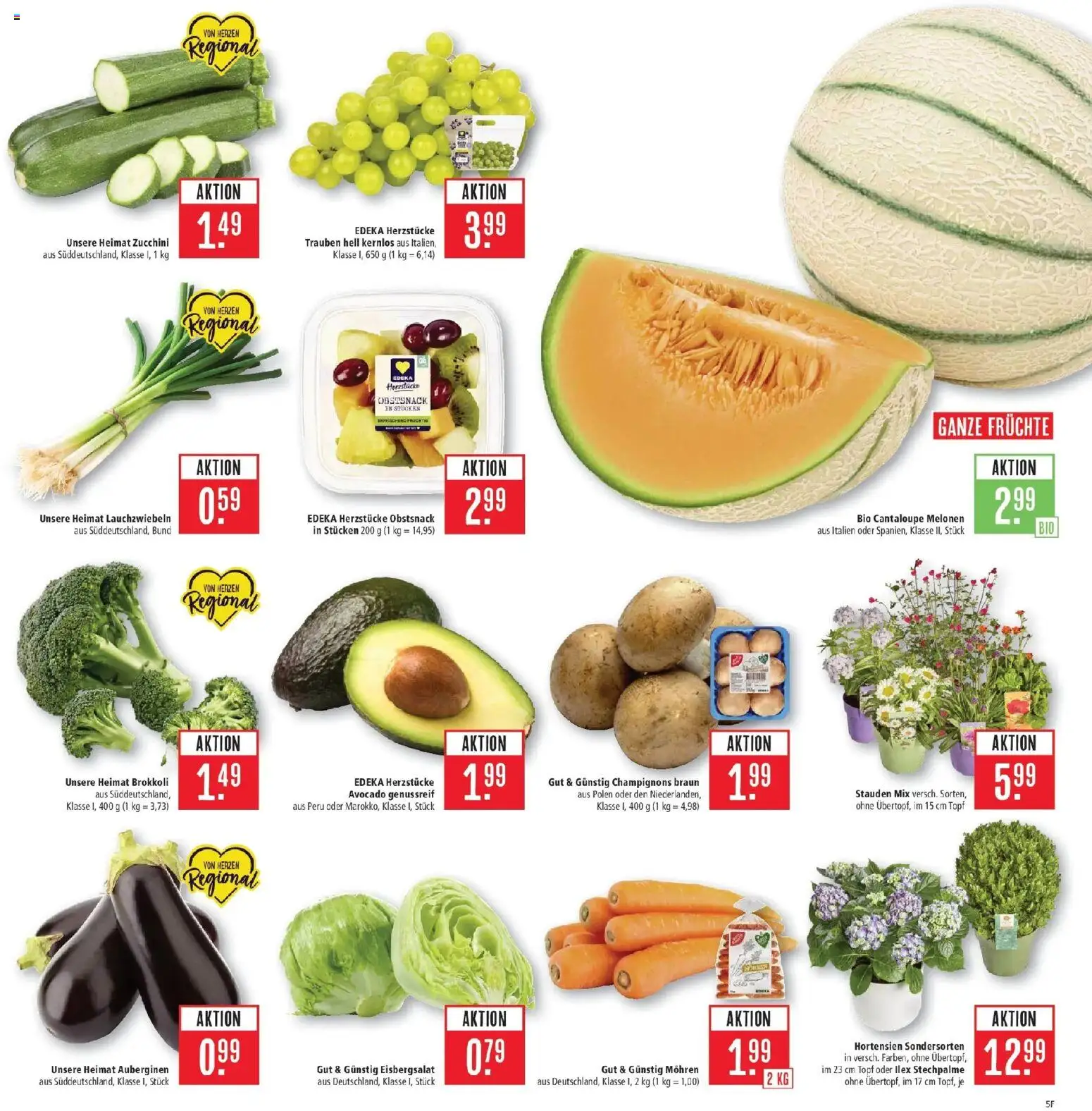 Marktkauf Prospekt Böblingen – gültig ab 06.07.2026 | Seite: 5 | Produkte: Trauben, Eisbergsalat, Mohren, Zucchini