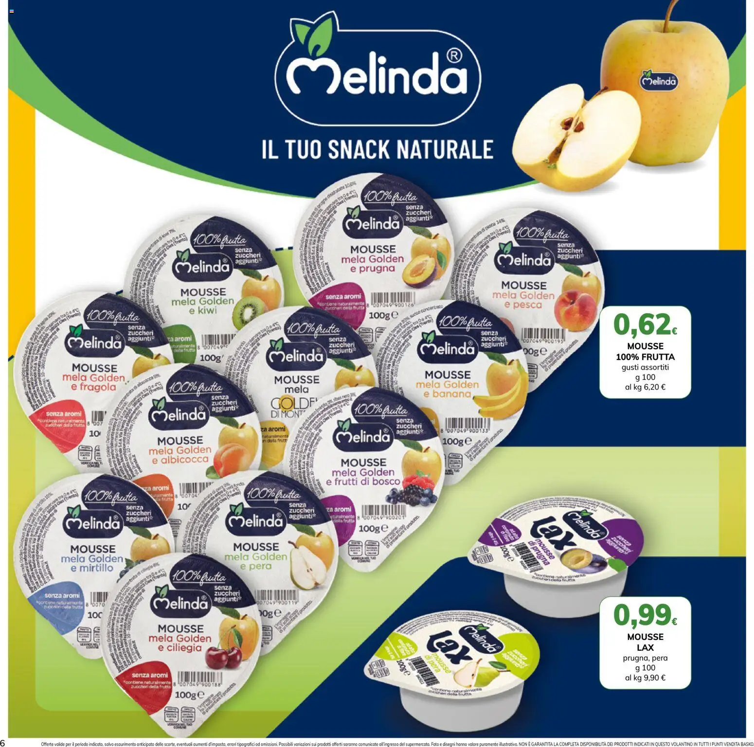 Volantino Basko del 16.06.2026 | Pagina: 6 | Prodotti: Kiwi, Frutta, Pesca, Pera
