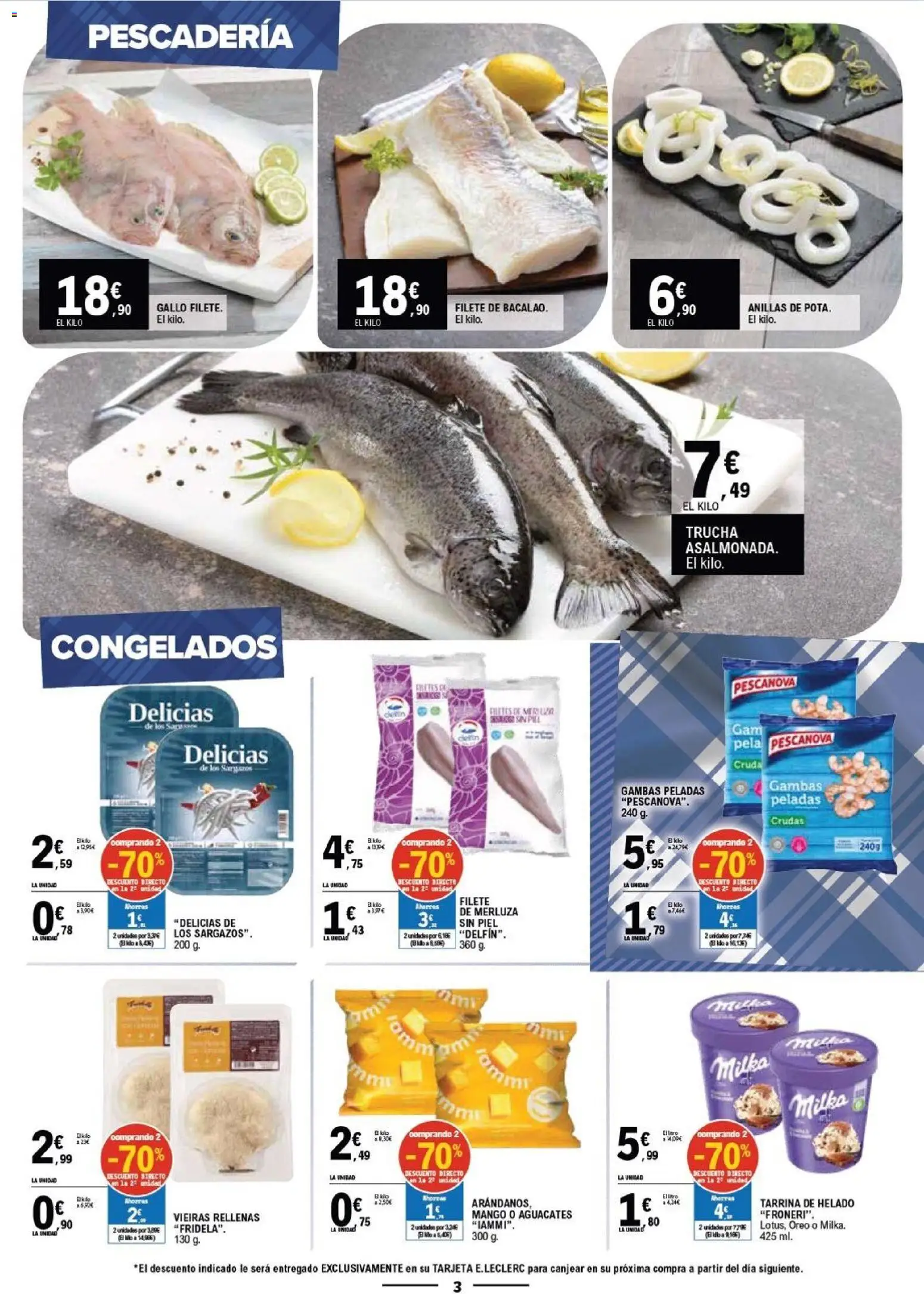 E.Leclerc Viktoria - Gasteiz │ válido desde el 22/07/2026 | Página: 3 | Productos: Helado, Ρούτερ, Filete