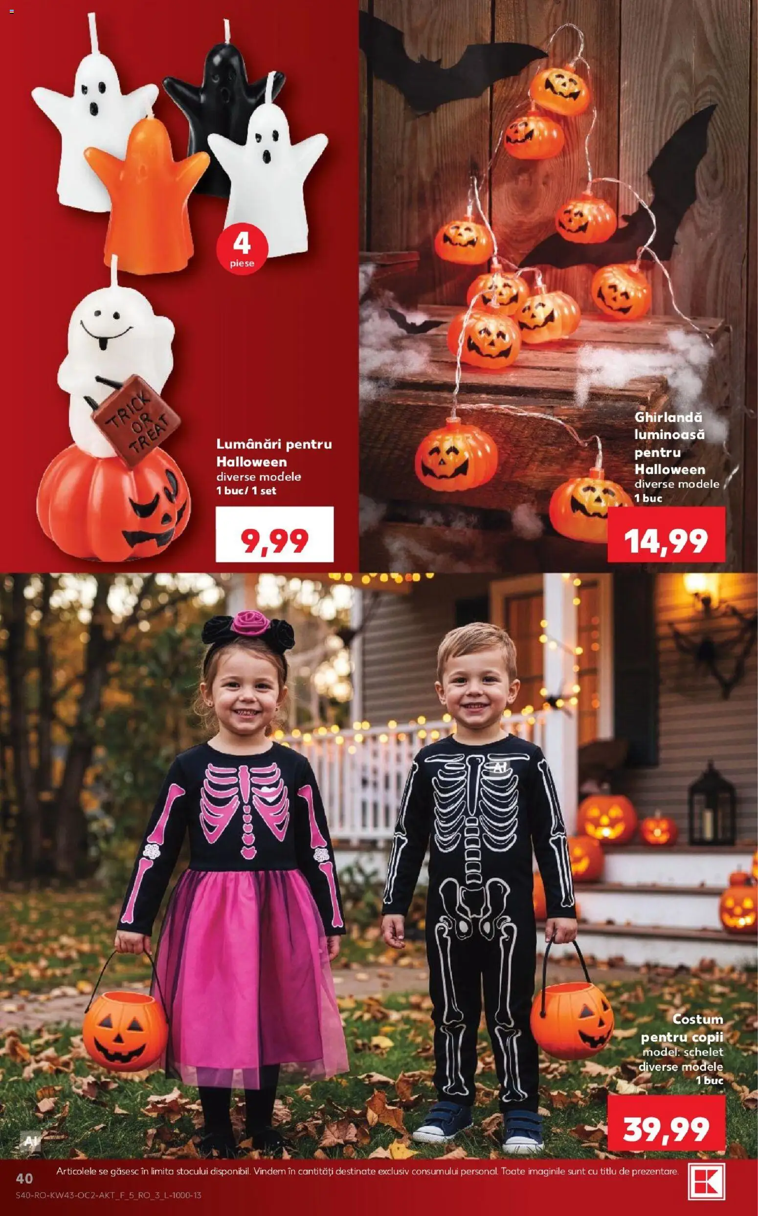 Noul catalog Kaufland – valabil de la 21.10.2026 | Pagină: 40 | Produse: Costum