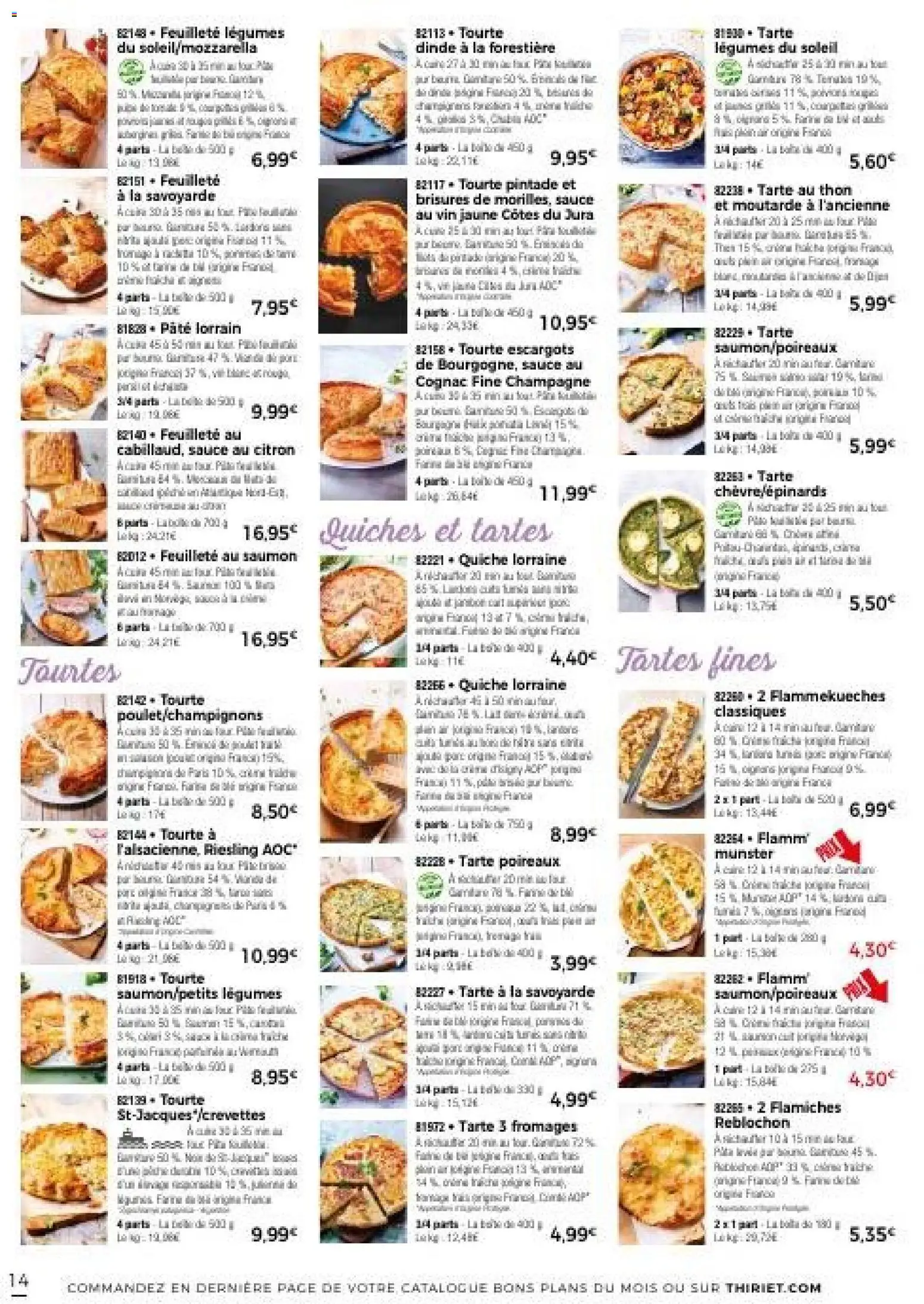 {H1} | Page: 17 | Produits: Reblochon, Poireaux, Mozzarella, Saumon