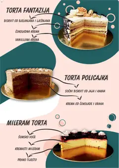 Boso Katalog Torti - Pregled kataloga iz trgovine Boso, vrijedi od 01.01.2026 | Stranica: 3 | Proizvodi: Šumsko voće, Voće, Mileram, Torta