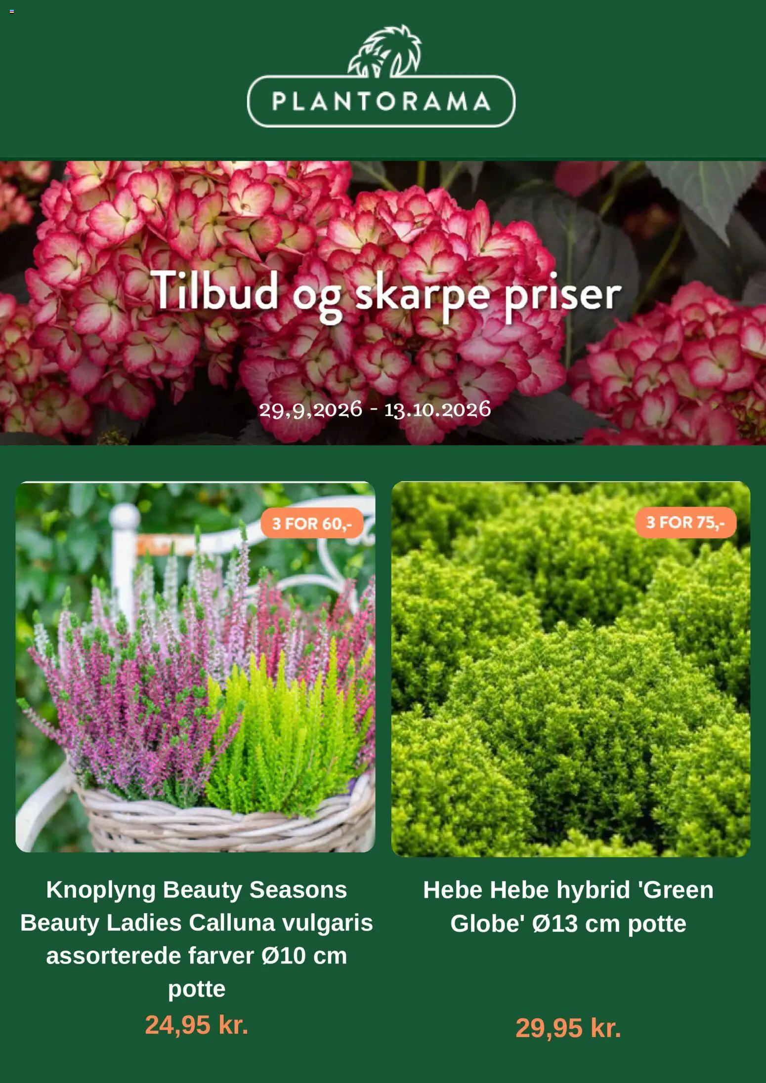 Plantorama tilbudsavis – gyldig fra 29/09/2026 | Side: 1