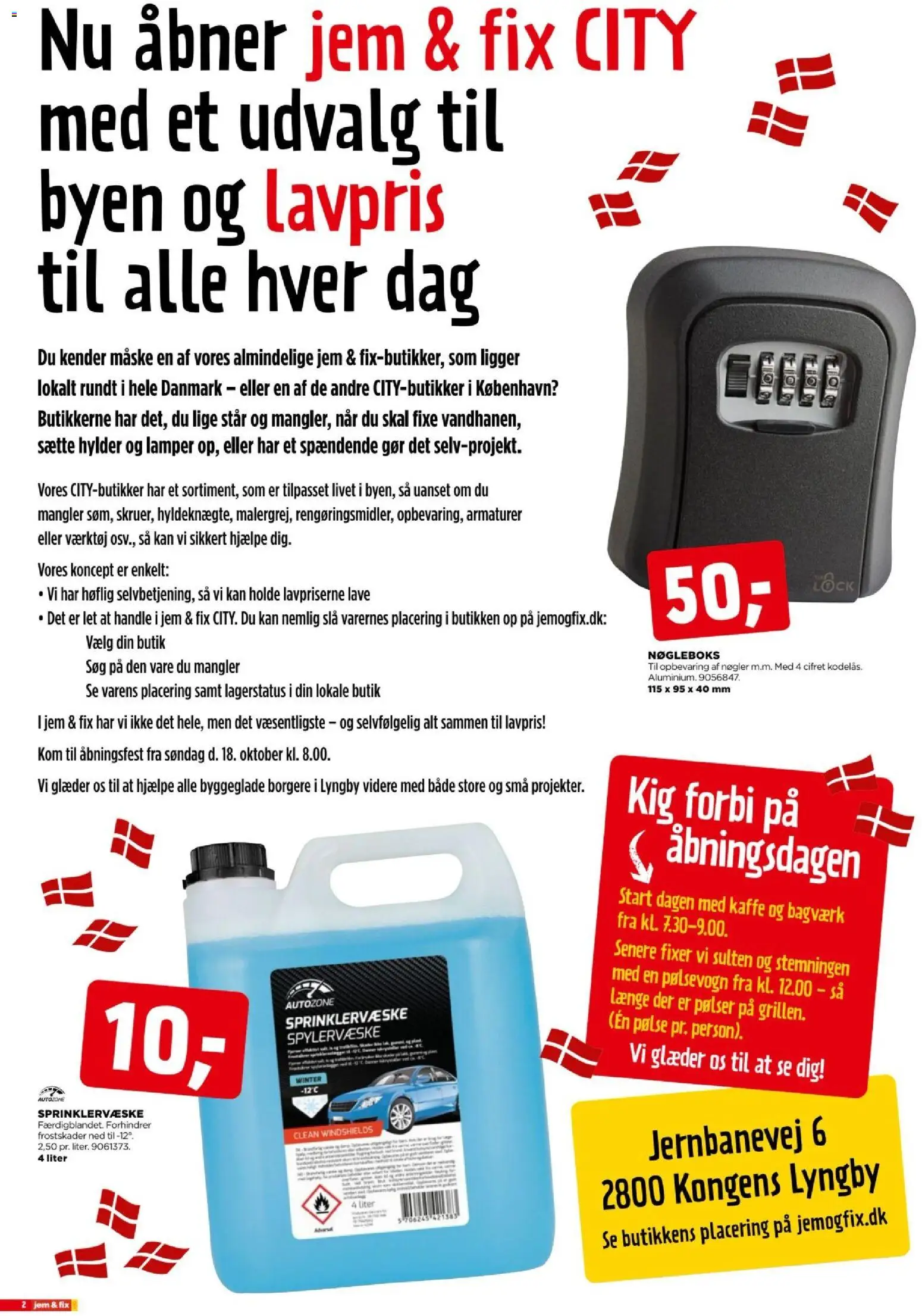 Jem & fix tilbudsavis – gyldig fra 18/10/2026 | Side: 2 | Produkter: Kaffe, Maske, Pølser, Søm