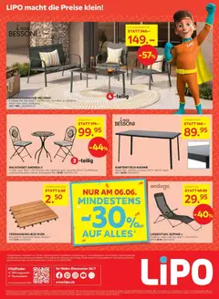 Lipo Aktionen ab 19.05.2026 gültig | Seite: 16 | Produkte: Tisch, Liegestuhl, Bilder