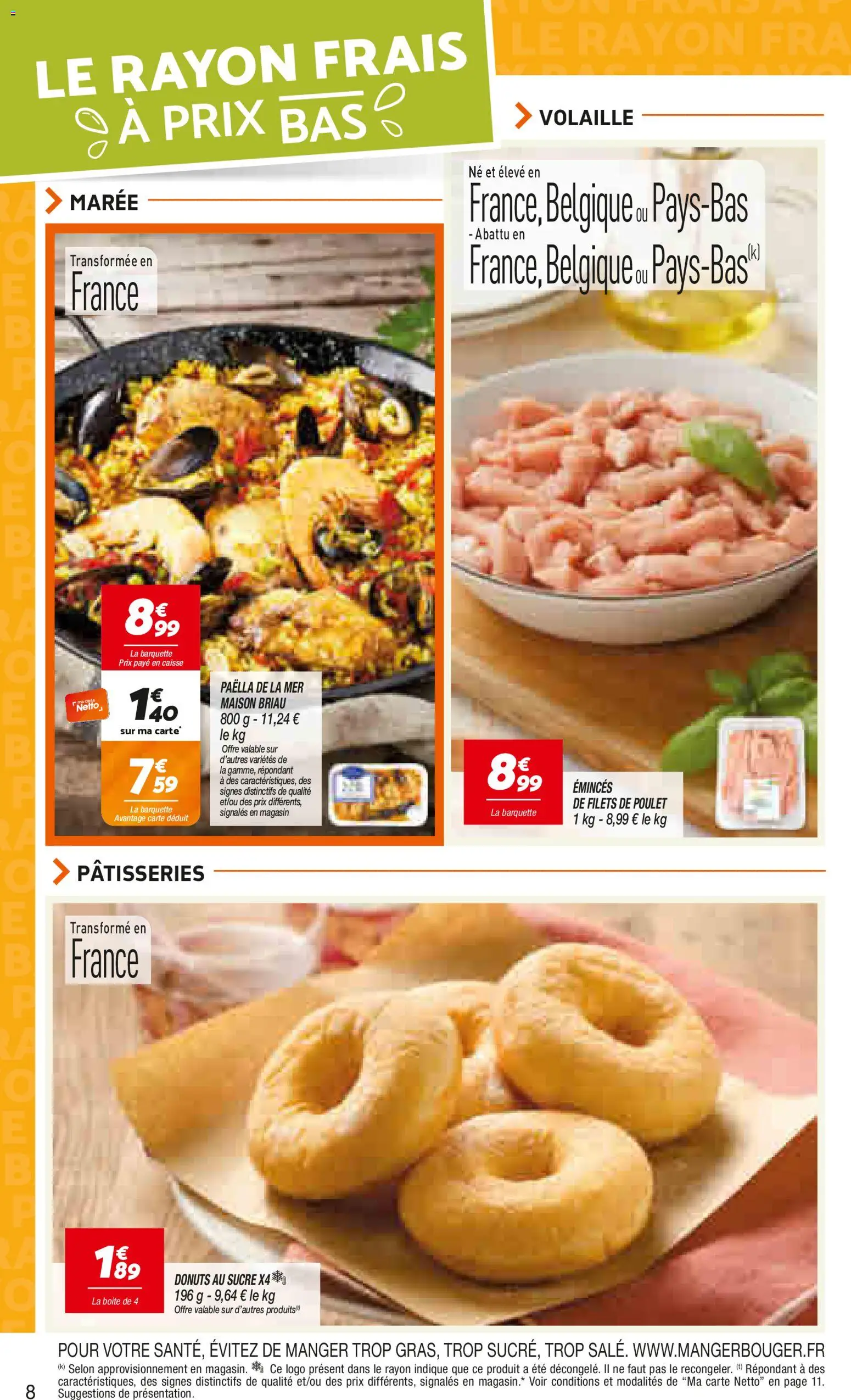 {H1} | Page: 8 | Produits: Sucre, Volaille